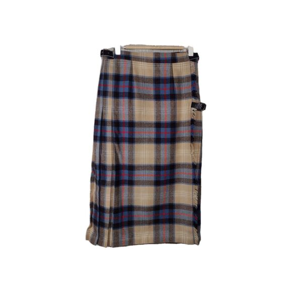 Vintage James Dalgliesh Tartan Plaid Wool Scottish Kilt Skirt 8 Punk Goth - Picture 3 of 12